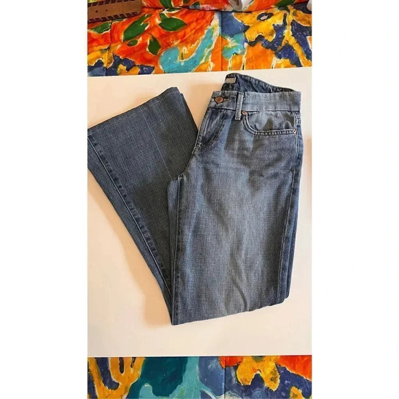 Vintage Joe's Jeans Low Rise Flare Distressed Star Dust Super Women’s 27 Jeans - Picture 2 of 14